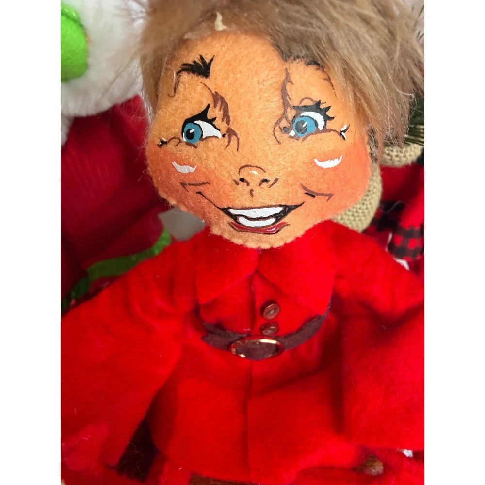 Vintage Annalee Christmas Doll Set Santa Mrs Claus Elf Holiday Figures 2011 2012
